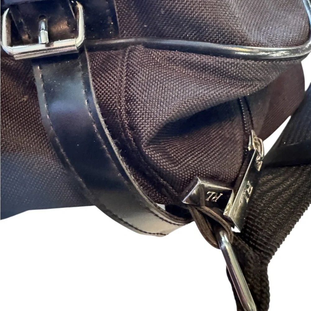 Ralph Lauren Polo Fragrences Black Unisex Duffel Bag Overnighter NICE